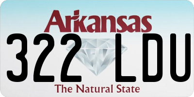 AR license plate 322LDU