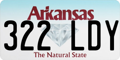 AR license plate 322LDY