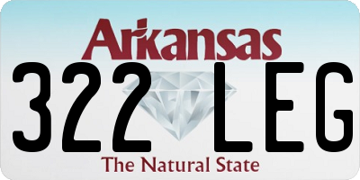 AR license plate 322LEG