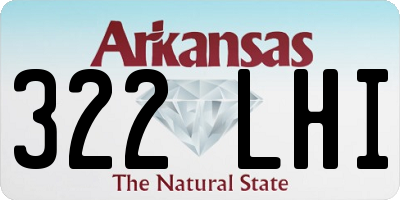 AR license plate 322LHI