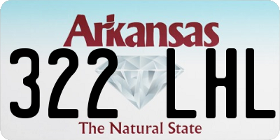 AR license plate 322LHL