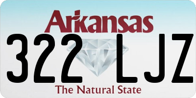 AR license plate 322LJZ
