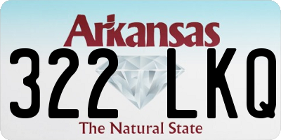 AR license plate 322LKQ
