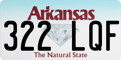 AR license plate 322LQF