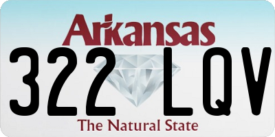 AR license plate 322LQV