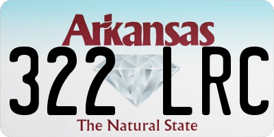 AR license plate 322LRC