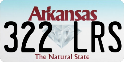 AR license plate 322LRS