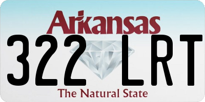 AR license plate 322LRT