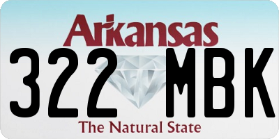 AR license plate 322MBK