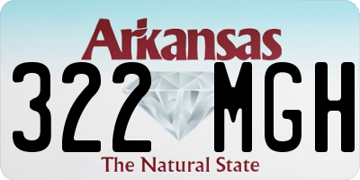 AR license plate 322MGH
