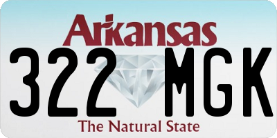 AR license plate 322MGK