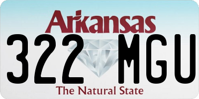 AR license plate 322MGU