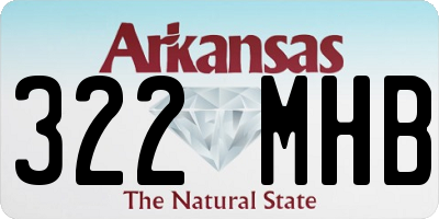 AR license plate 322MHB