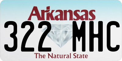 AR license plate 322MHC