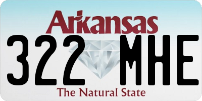 AR license plate 322MHE