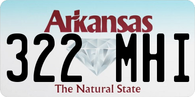 AR license plate 322MHI