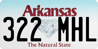 AR license plate 322MHL