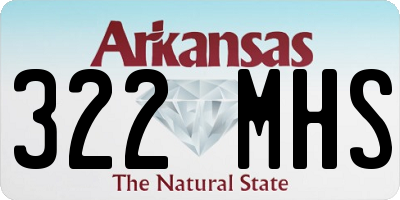 AR license plate 322MHS