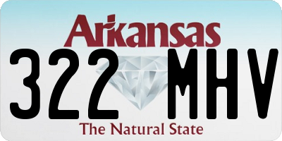 AR license plate 322MHV