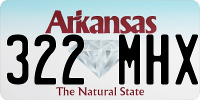 AR license plate 322MHX