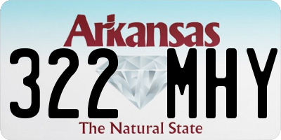 AR license plate 322MHY