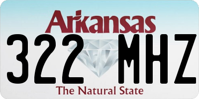 AR license plate 322MHZ
