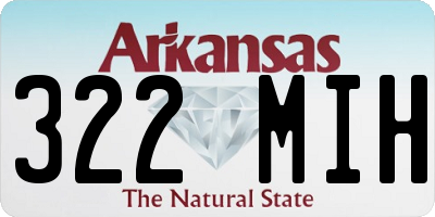 AR license plate 322MIH