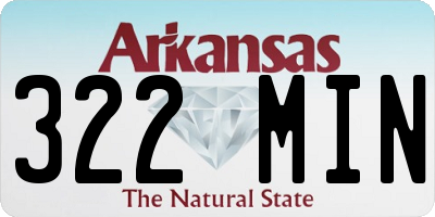 AR license plate 322MIN