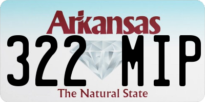 AR license plate 322MIP