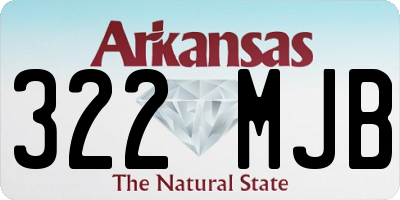 AR license plate 322MJB