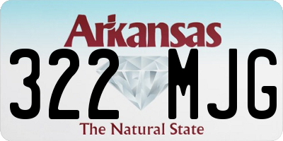 AR license plate 322MJG