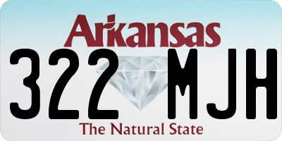 AR license plate 322MJH