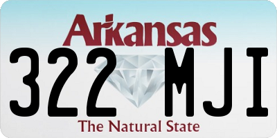 AR license plate 322MJI