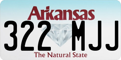 AR license plate 322MJJ