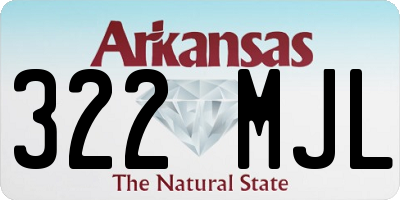 AR license plate 322MJL