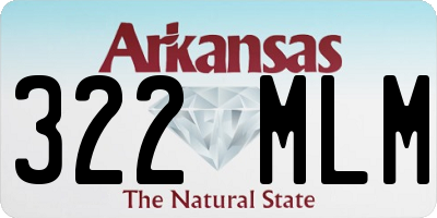AR license plate 322MLM