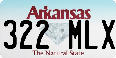 AR license plate 322MLX
