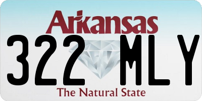 AR license plate 322MLY