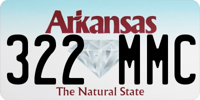 AR license plate 322MMC