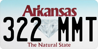 AR license plate 322MMT
