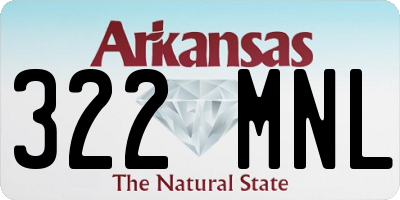 AR license plate 322MNL