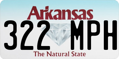 AR license plate 322MPH