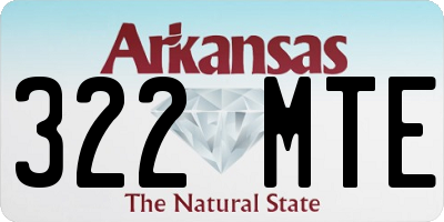 AR license plate 322MTE