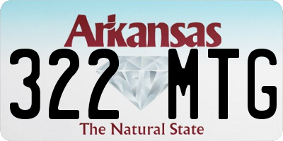 AR license plate 322MTG
