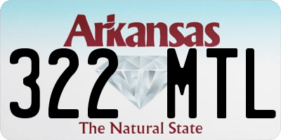 AR license plate 322MTL