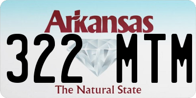 AR license plate 322MTM