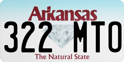 AR license plate 322MTO