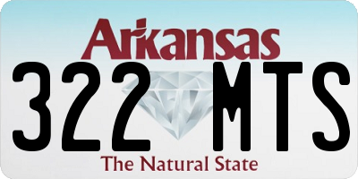 AR license plate 322MTS