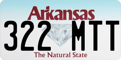 AR license plate 322MTT