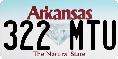 AR license plate 322MTU